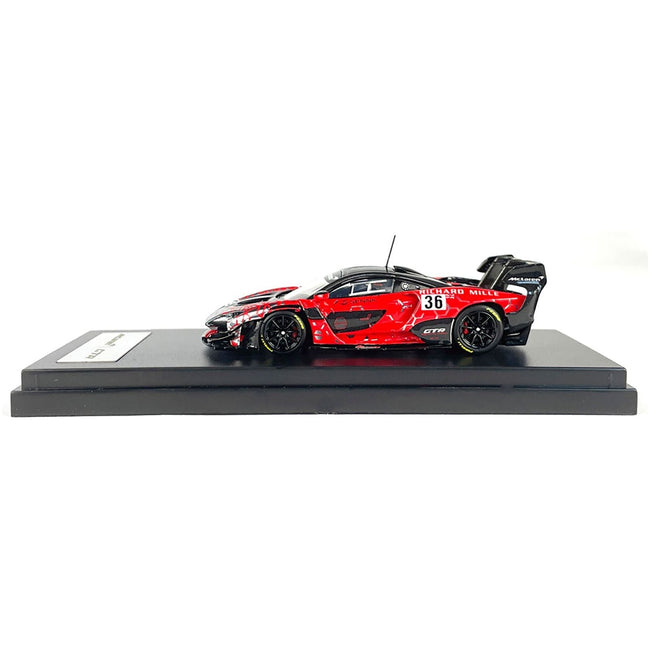 McLaren Senna GTR 36 Red with Black Top and Graphics 1/64 Diecast Model Car by LCD Models-LCD Models-ModelCars.com