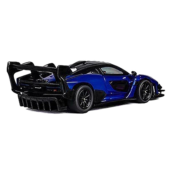 McLaren Senna GTR Blue Metallic with Black Top 1/64 Diecast Model Car by CM Model-CM Models-ModelCars.com