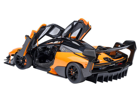 McLaren Senna GTR Orange with Black Top 1/18 Model Car by Autoart-Autoart-ModelCars.com