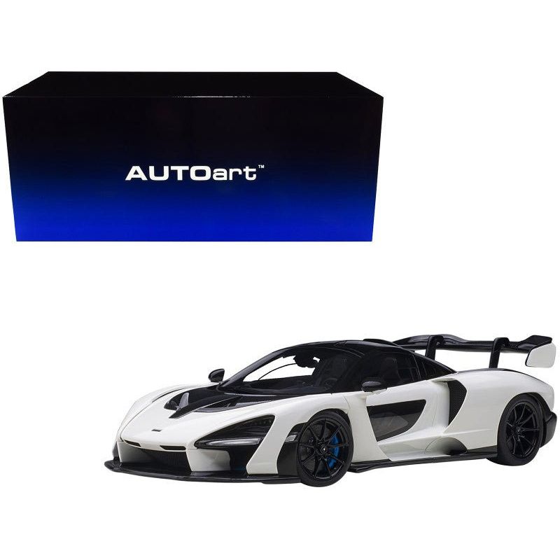 Mclaren Senna Vision Pure White and Black 1/18 Model Car by Autoart - Autoart - ModelCars.com