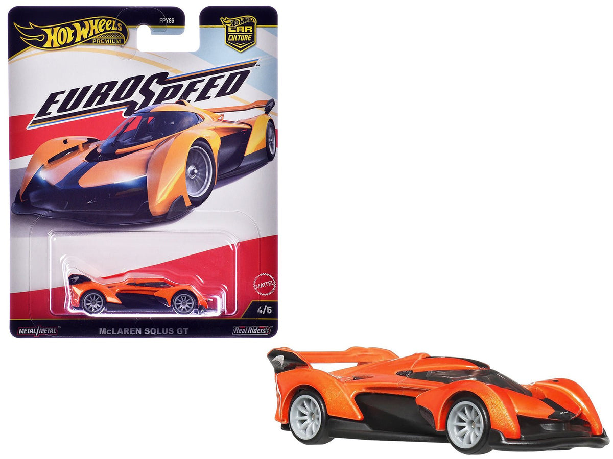 McLaren Solus GT Orange Metallic "Euro Speed" Series Diecast Model Car by Hot Wheels-Hotwheels-ModelCars.com