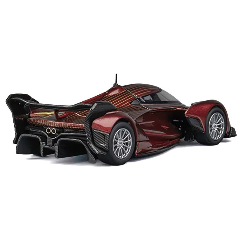 McLaren Solus GT Wine Red Metallic with Gold Stripes 1/64 Diecast Model Car by CM Model-CM Models-ModelCars.com