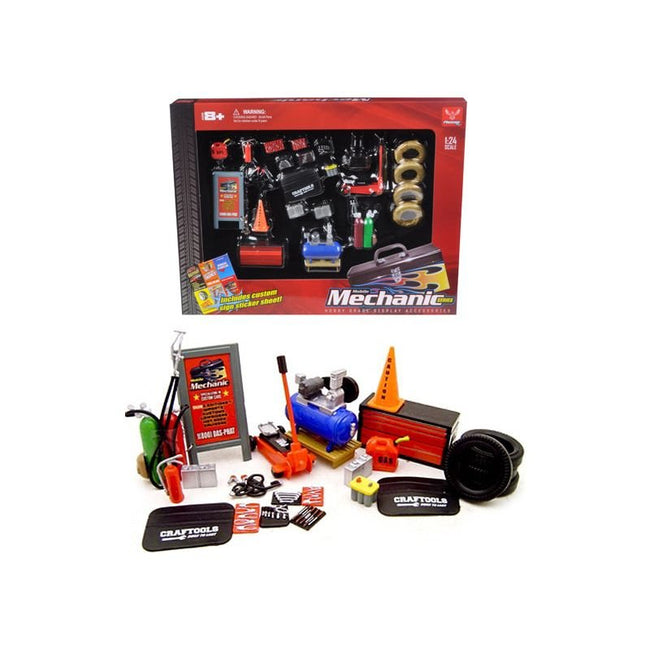 Mechanic Garage Accessories Set for 1/24 Scale Models by Phoenix Toys - Phoenix Toys - ModelCars.com