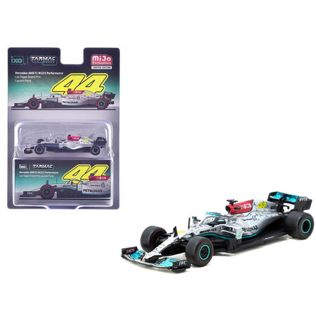 Mercedes-AMG F1 W12 E Performance Formula One F1 "Las Vegas Grand Prix Launch Party" "Global64" Series 1/64 Diecast Model Car by Tarmac Works-Tarmac Works-ModelCars.com