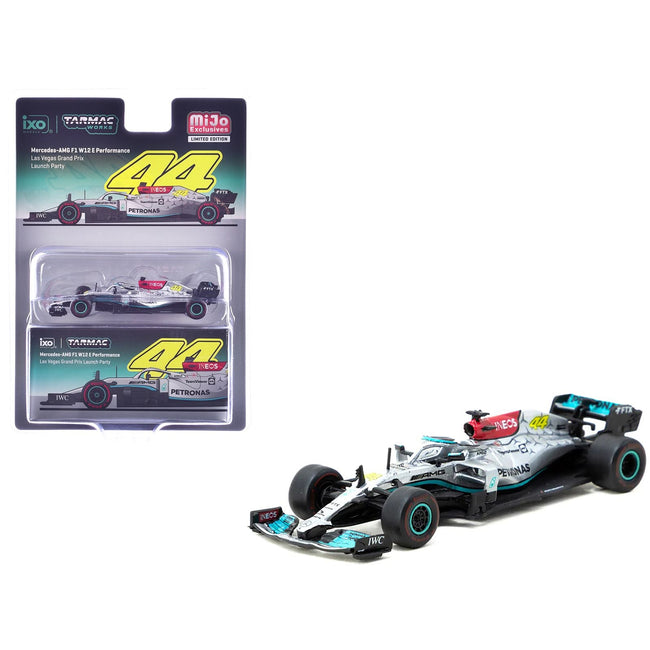 Mercedes-AMG F1 W12 E Performance Formula One F1 "Las Vegas Grand Prix Launch Party" "Global64" Series 1/64 Diecast Model Car by Tarmac Works-Tarmac Works-ModelCars.com