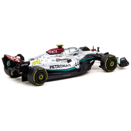 Mercedes - AMG F1 W13 E Performance 44 Lewis Hamilton Formula One F1 "Belgian GP" (2022) "Global64" Series 1/64 Diecast Model Car by Tarmac Works - Tarmac Works - ModelCars.com