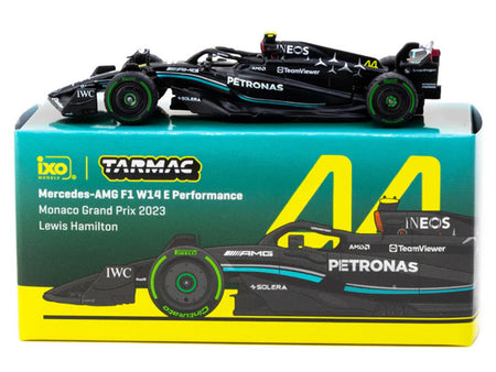 Mercedes-AMG F1 W14 E Performance #44 Lewis Hamilton Formula One F1 "Monaco GP" (2023) "Global64" Series 1/64 Diecast Model by Tarmac Works-Tarmac Works-ModelCars.com
