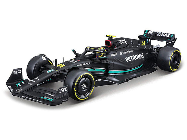 Mercedes-AMG F1 W14 E Performance #44 Lewis Hamilton "Petronas" Formula One F1 "World Championship" (2023) 1/24 Diecast Model Car by Bburago-Bburago-ModelCars.com
