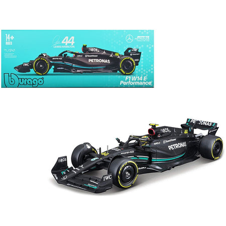 Mercedes-AMG F1 W14 E Performance #44 Lewis Hamilton "Petronas" Formula One F1 "World Championship" (2023) 1/24 Diecast Model Car by Bburago-Bburago-ModelCars.com