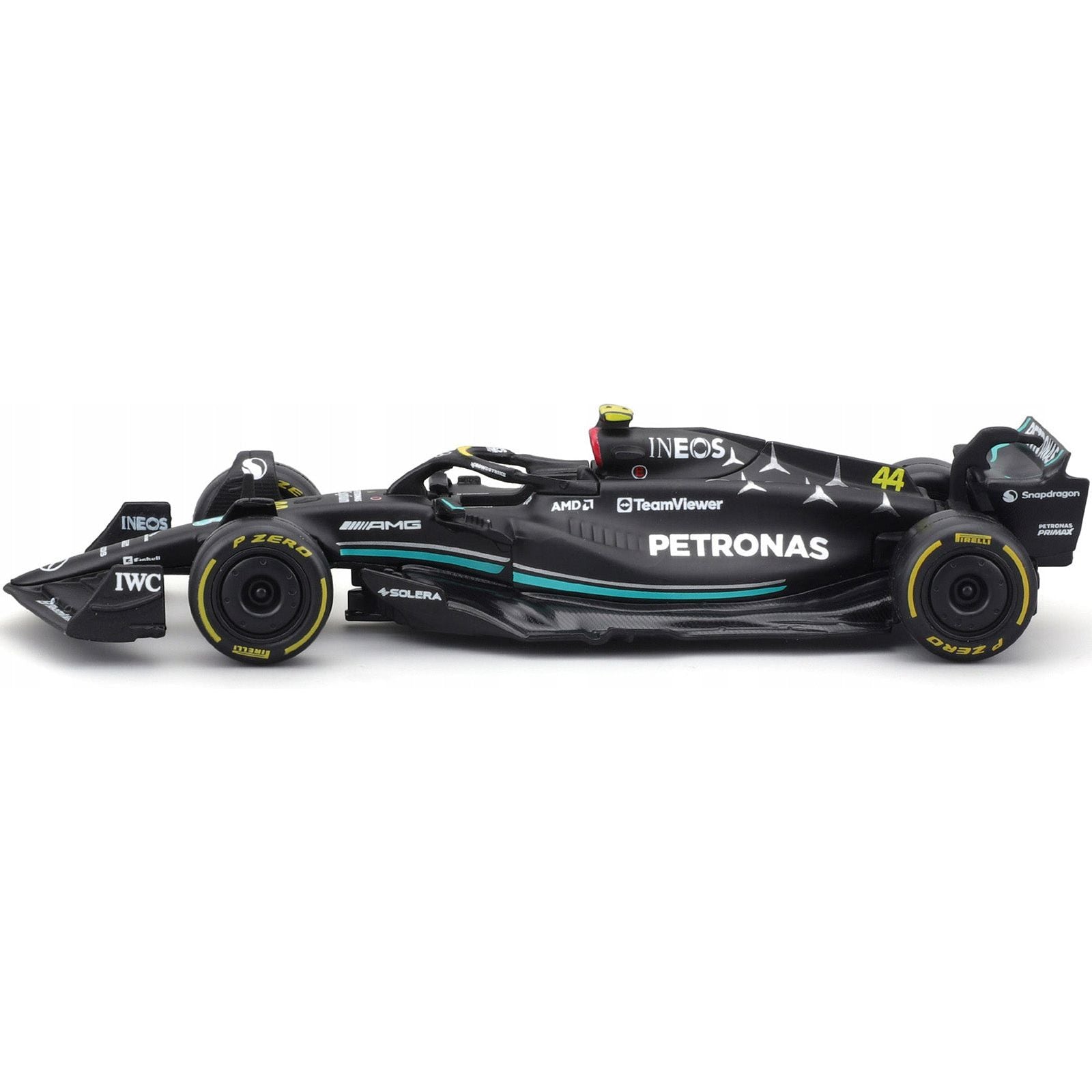 Mercedes - AMG F1 W14 E Performance 44 Lewis Hamilton "Petronas" "Formula One F1 World Championship" (2023) 1/43 Diecast Model Car by Bburago - Bburago - ModelCars.com