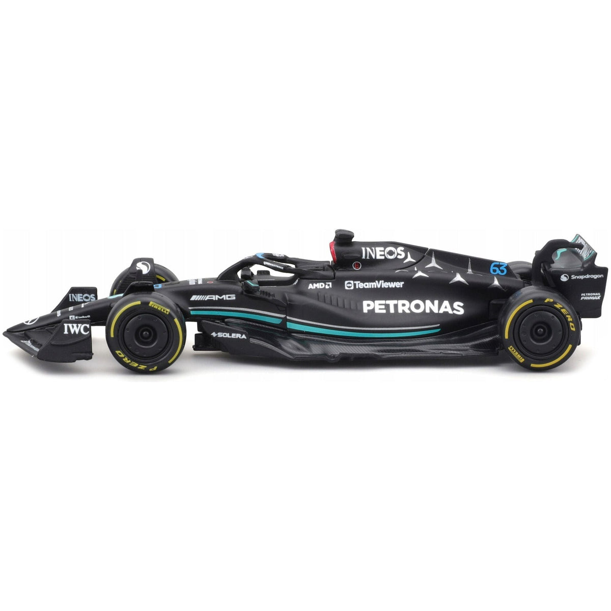 Mercedes-AMG F1 W14 E Performance #63 George Russell "Petronas" "Formula One F1 World Championship" (2023) 1/43 Diecast Model Car by Bburago-Bburago-ModelCars.com