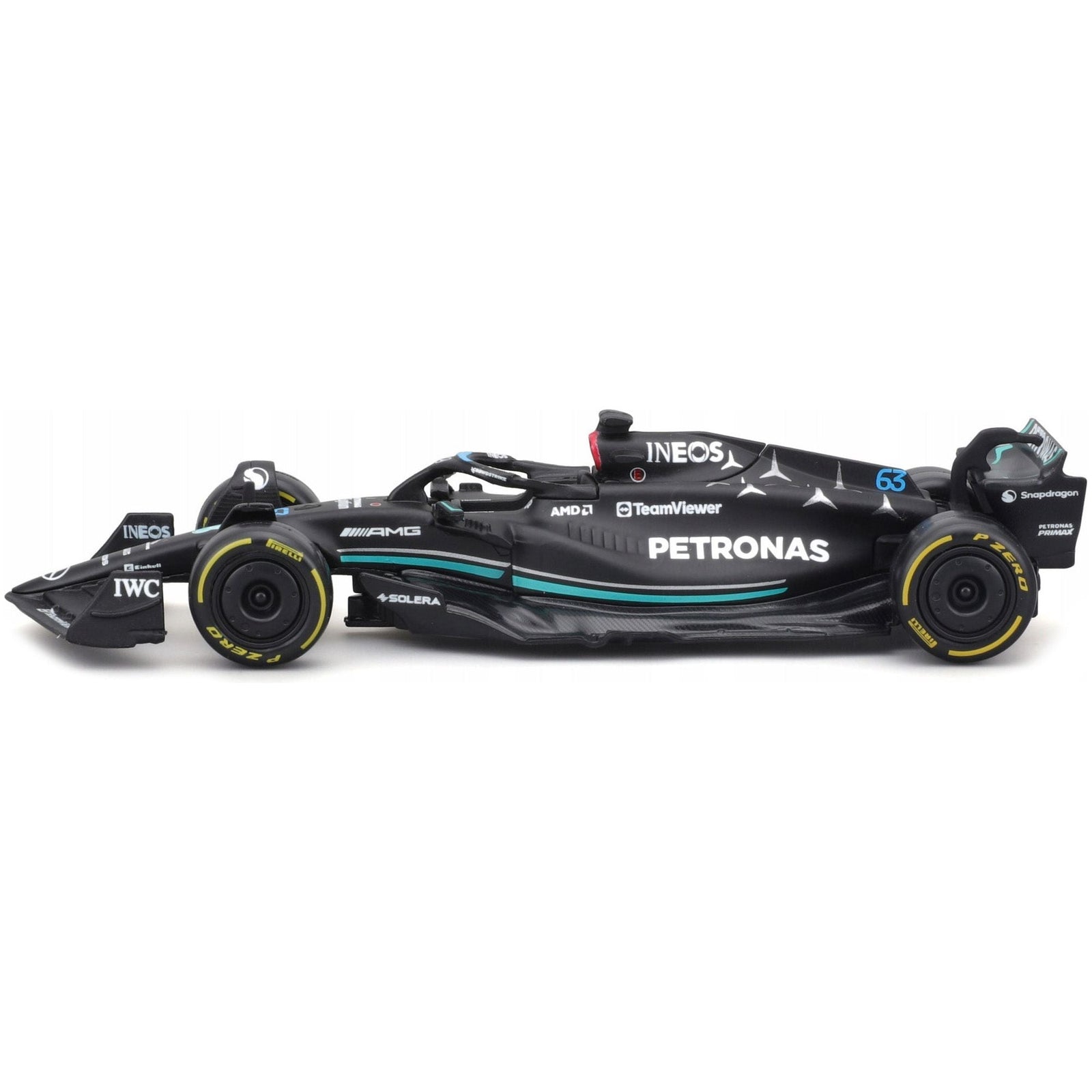 Mercedes - AMG F1 W14 E Performance 63 George Russell "Petronas" "Formula One F1 World Championship" (2023) 1/43 Diecast Model Car by Bburago - Bburago - ModelCars.com