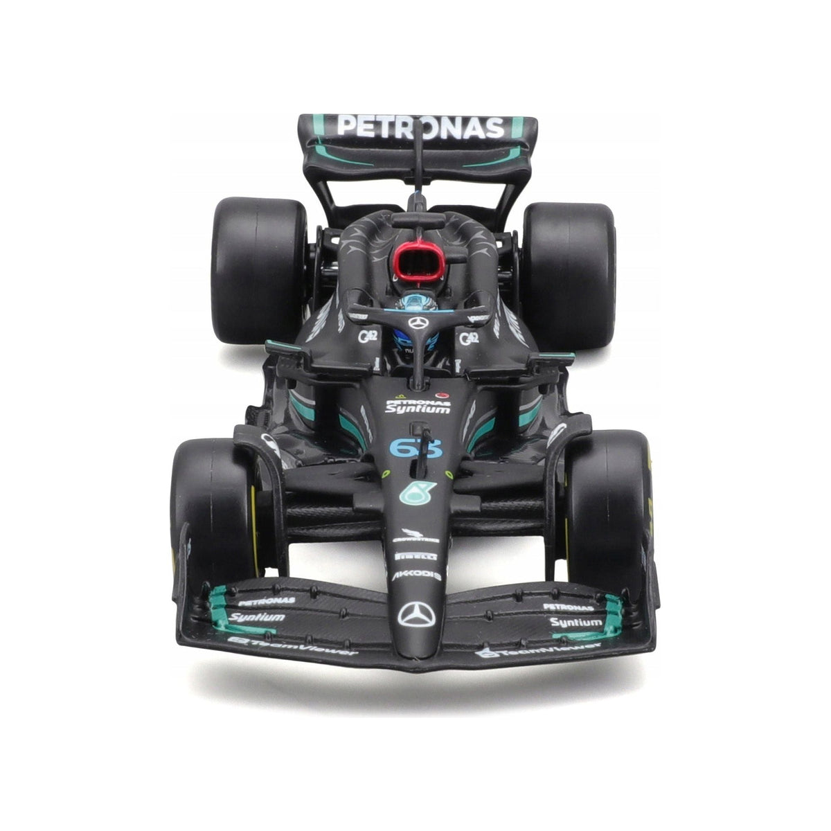 Mercedes-AMG F1 W14 E Performance #63 George Russell "Petronas" "Formula One F1 World Championship" (2023) with Driver in Car 1/43 Diecast Model Car by Bburago-Bburago-ModelCars.com