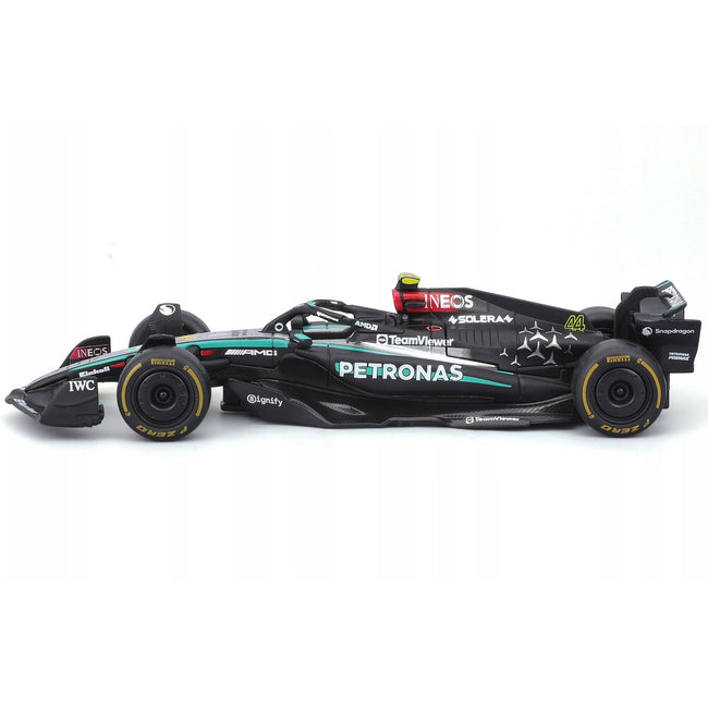 Mercedes-AMG F1 W15 E Performance #44 Lewis Hamilton "Petronas" Formula One F1 World Championship (2024) "Race" Series 1/43 Diecast Model Car by Bburago-Bburago-ModelCars.com