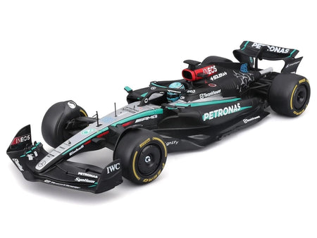 Mercedes-AMG F1 W15 E Performance 63 George Russell "Petronas" Formula One F1 "World Championship" (2024) 1/24 Diecast Model Car by Bburago-Bburago-ModelCars.com