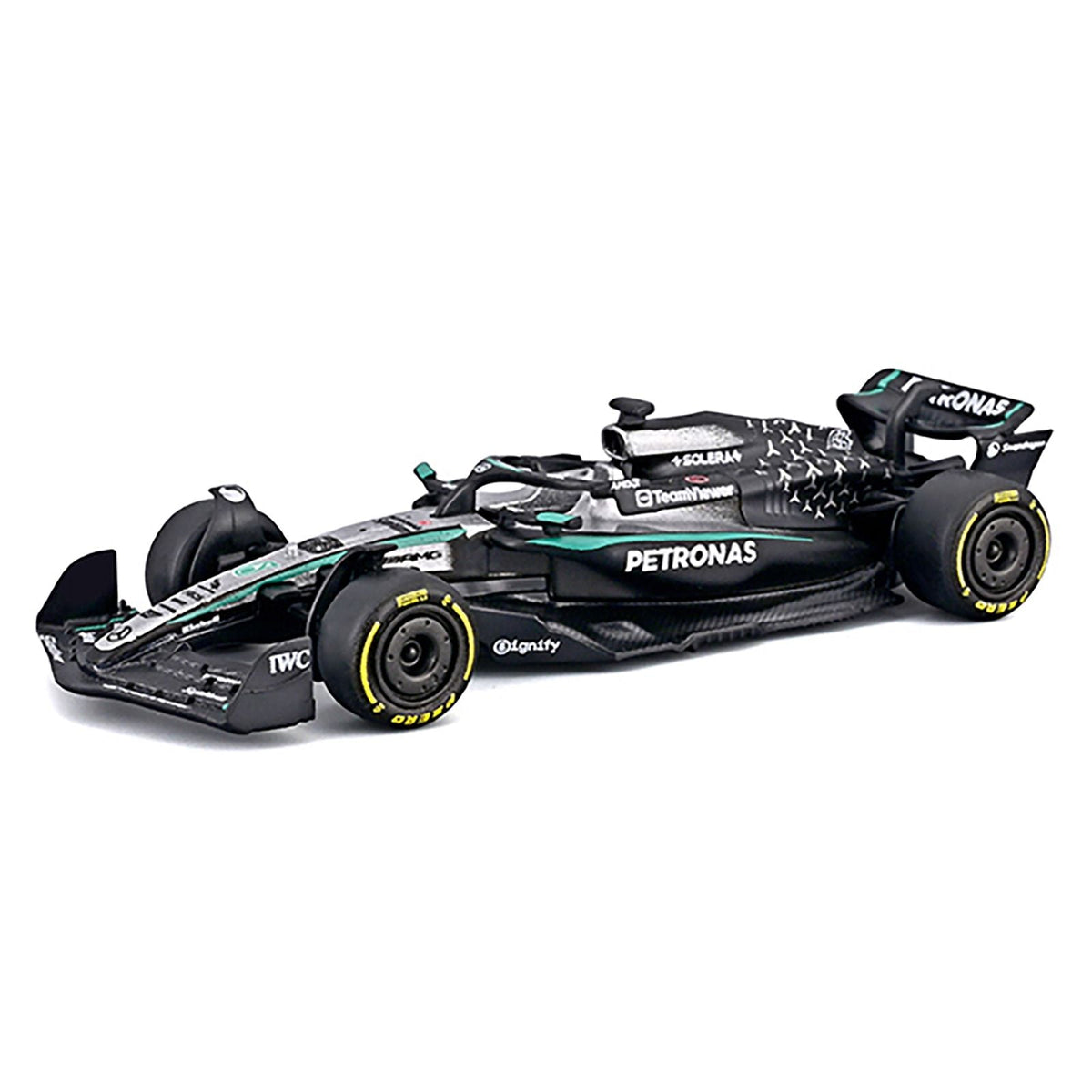 Mercedes AMG F1 W16 E Performance #63 George Russell Formula One F1 World Championship (2025) "Formula Racing" Series 1/64 Diecast Model Car by Bburago-Bburago-ModelCars.com