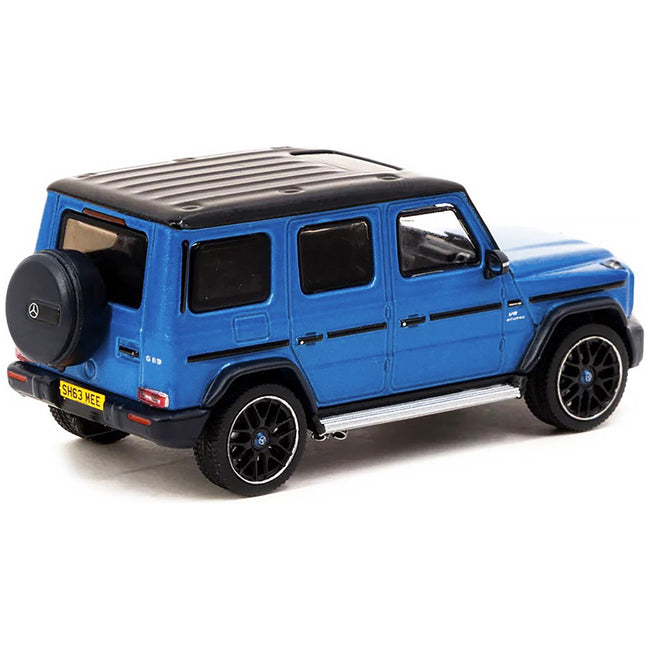 Mercedes - AMG G 63 Blue Metallic with Black Top "Shmee150" "Collab64" Series 1/64 Diecast Model Car by Tarmac Works - Tarmac Works - ModelCars.com