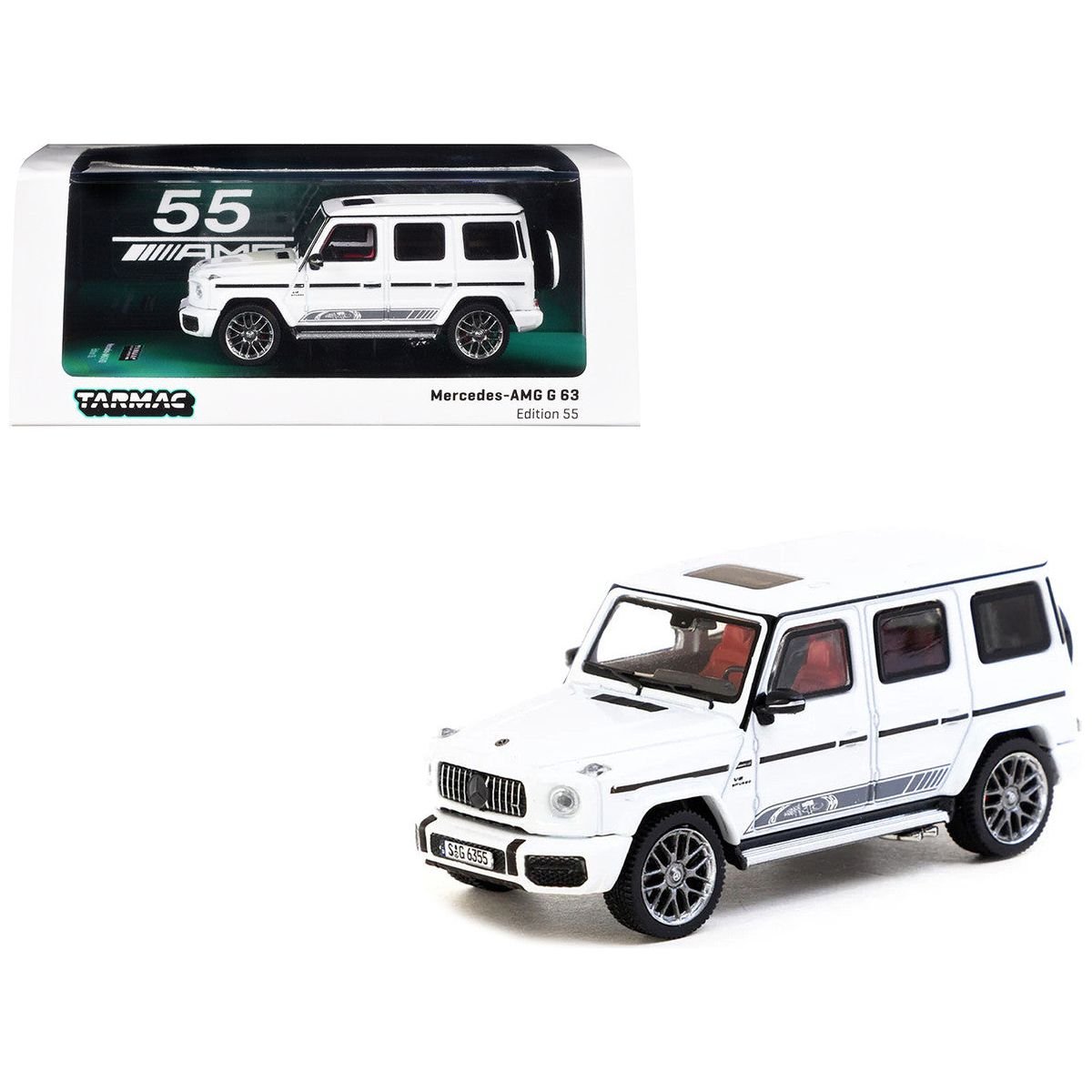 Mercedes - AMG G 63 "Edition 55" White "Road64" Series 1/64 Diecast Model Car by Tarmac Works - Tarmac Works - ModelCars.com