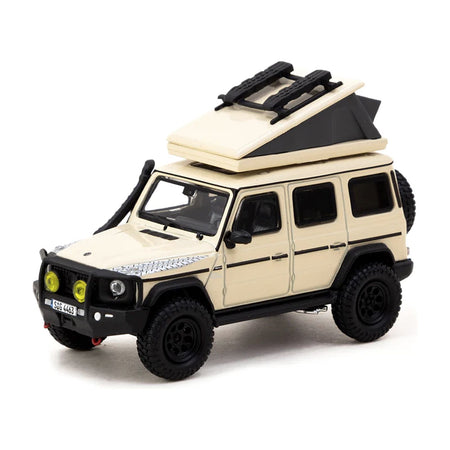 Mercedes - AMG G 63 with Camping Tent Beige "Road64" Series 1/64 Diecast Model Car by Tarmac Works - Tarmac Works - ModelCars.com