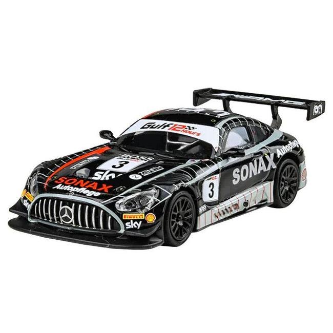 Mercedes-AMG GT3 #3 Chris Froggatt - Ian Loggie - Callum MacLeod "Ram Racing" 3rd Place "Gulf 12 Hours" (2021) 1/64 Diecast Model Car by Paragon Models-Paragon-ModelCars.com