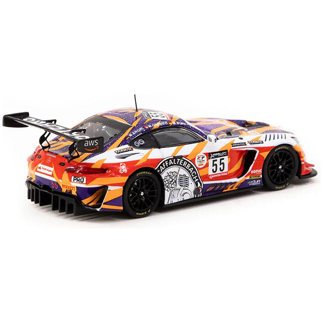 Mercedes - AMG GT3 55 Maximilian Buhk - Maro Engel - Mikael Grenier "GruppeM Racing" "24 Hours of Spa" (2022) "Hobby64" Series 1/64 Diecast Model Car by Tarmac Works - Tarmac Works - ModelCars.com