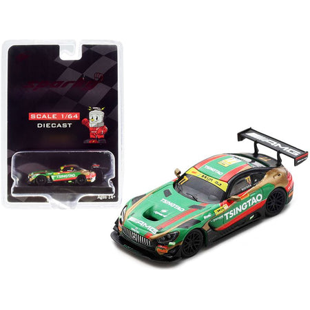 Mercedes - AMG GT3 77 Edoardo Mortara Mercedes - AMG Team Craft - Bamboo Racing FIA GT World Cup Macau (2019) 1/64 Diecast Model Car by Sparky - Sparky - ModelCars.com