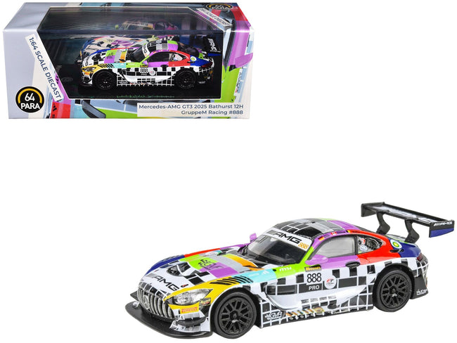 Mercedes-AMG GT3 888 Maro Engel - Mikael Grenier - Maxime Martin "GruppeM Racing" "Bathurst 12 Hour" (2025) 1/64 Diecast Model Car by Paragon Models-Paragon-ModelCars.com