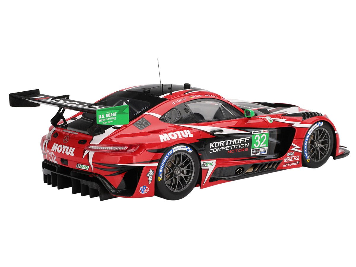 Mercedes-AMG GT3 EVO #32 Maximilian Gotz - Kenton Koch - Seth Lucas - Daniel Morad "Korthoff Competition Motors" IMSA "24 Hours of Daytona" (2025) 1/18 Model Car by Top Speed-Top Speed-ModelCars.com