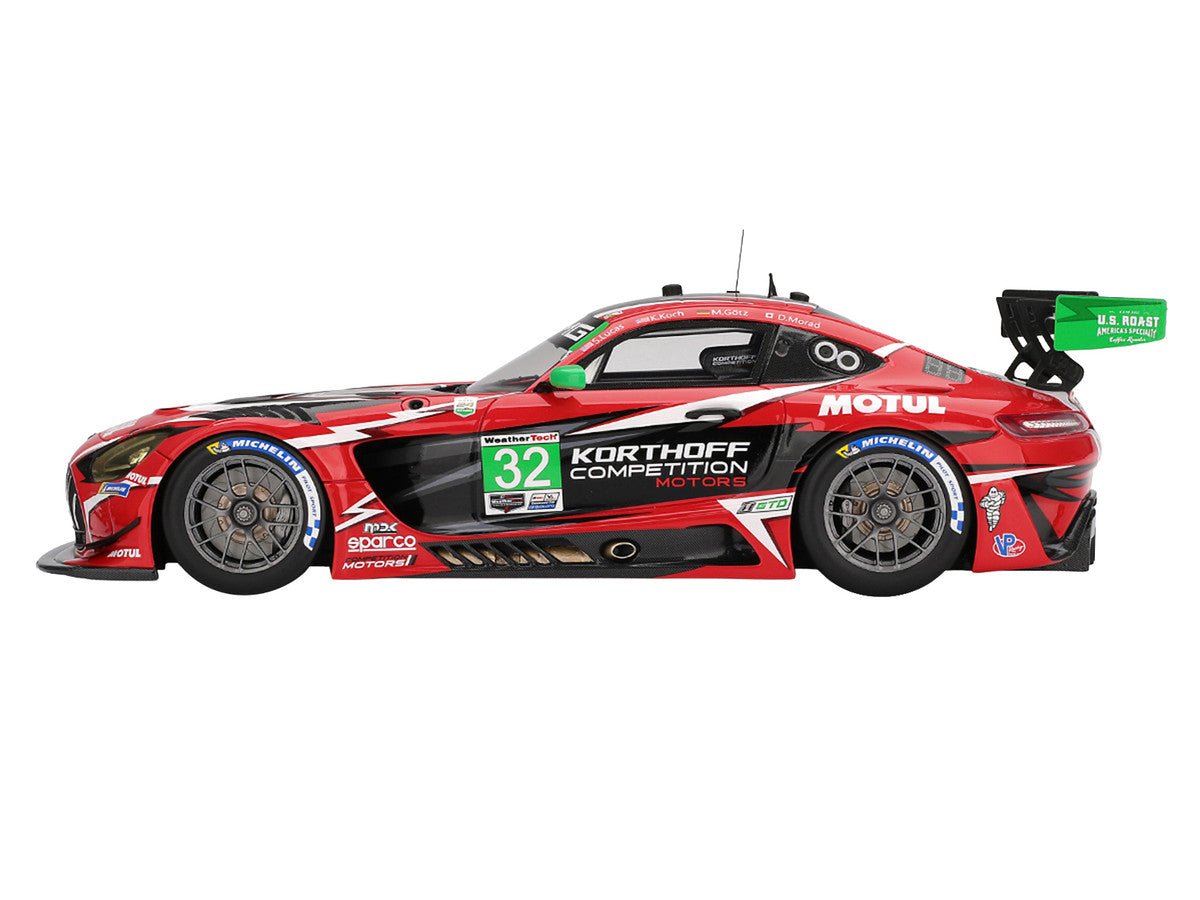 Mercedes-AMG GT3 EVO #32 Maximilian Gotz - Kenton Koch - Seth Lucas - Daniel Morad "Korthoff Competition Motors" IMSA "24 Hours of Daytona" (2025) 1/18 Model Car by Top Speed-Top Speed-ModelCars.com