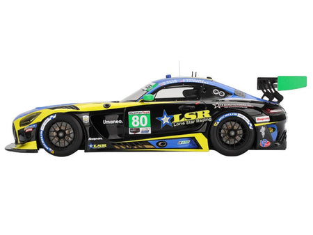 Mercedes-AMG GT3 EVO #80 Scott Andrews - Ralf Aron - Eric Filgueiras - Dan Knox "Lone Star Racing" IMSA "24 Hours of Daytona" (2025) 1/18 Model Car by Top Speed-Top Speed-ModelCars.com