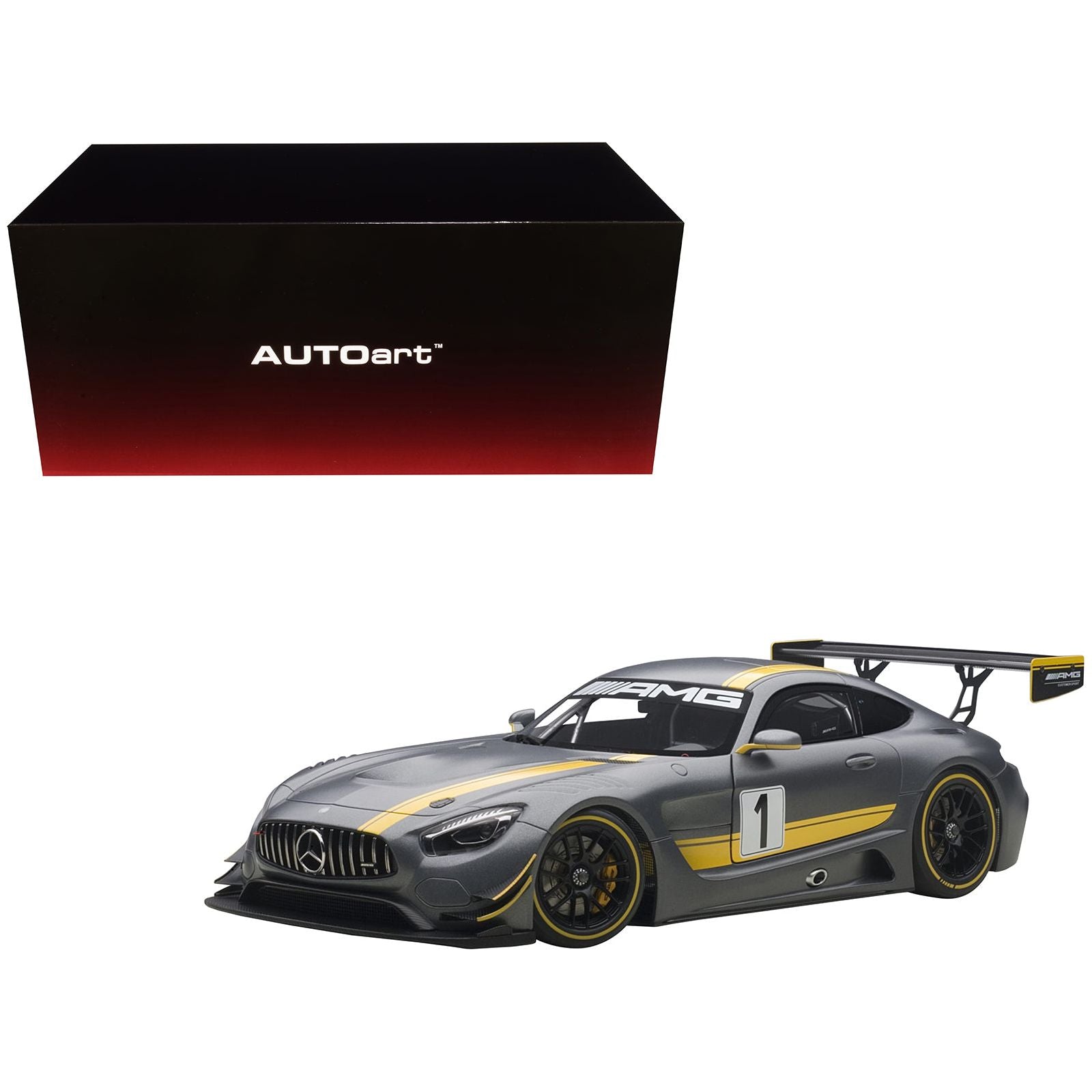 Mercedes AMG GT3 Presentation Car Grey 1 1/18 Model Car by Autoart - Autoart - ModelCars.com