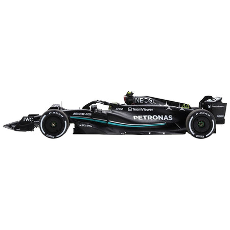 Mercedes-AMG W14 E Performance #44 Lewis Hamilton "Petronas" 2nd Place Formula One F1 Australian GP (2023) with Acrylic Display Case 1/18 Model Car by Spark-Spark-ModelCars.com