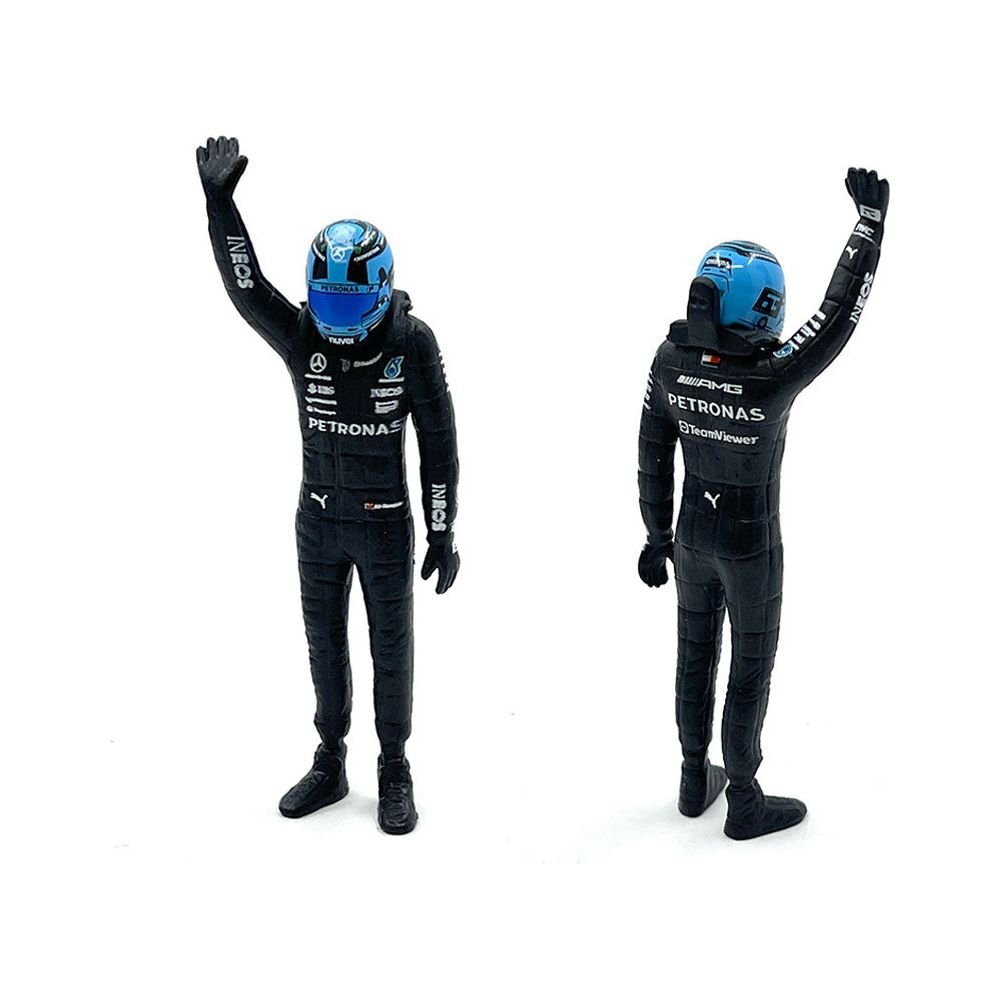 Mercedes-AMG W14 E Performance #63 George Russell "Petronas" Formula One F1 World Championship (2023) with Driver Figure 1/24 Diecast Model Car by Bburago-Bburago-ModelCars.com