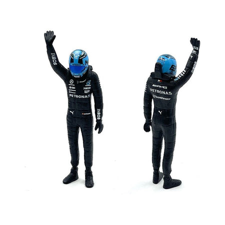 Mercedes-AMG W14 E Performance #63 George Russell "Petronas" Formula One F1 World Championship (2023) with Driver Figure 1/24 Diecast Model Car by Bburago-Bburago-ModelCars.com