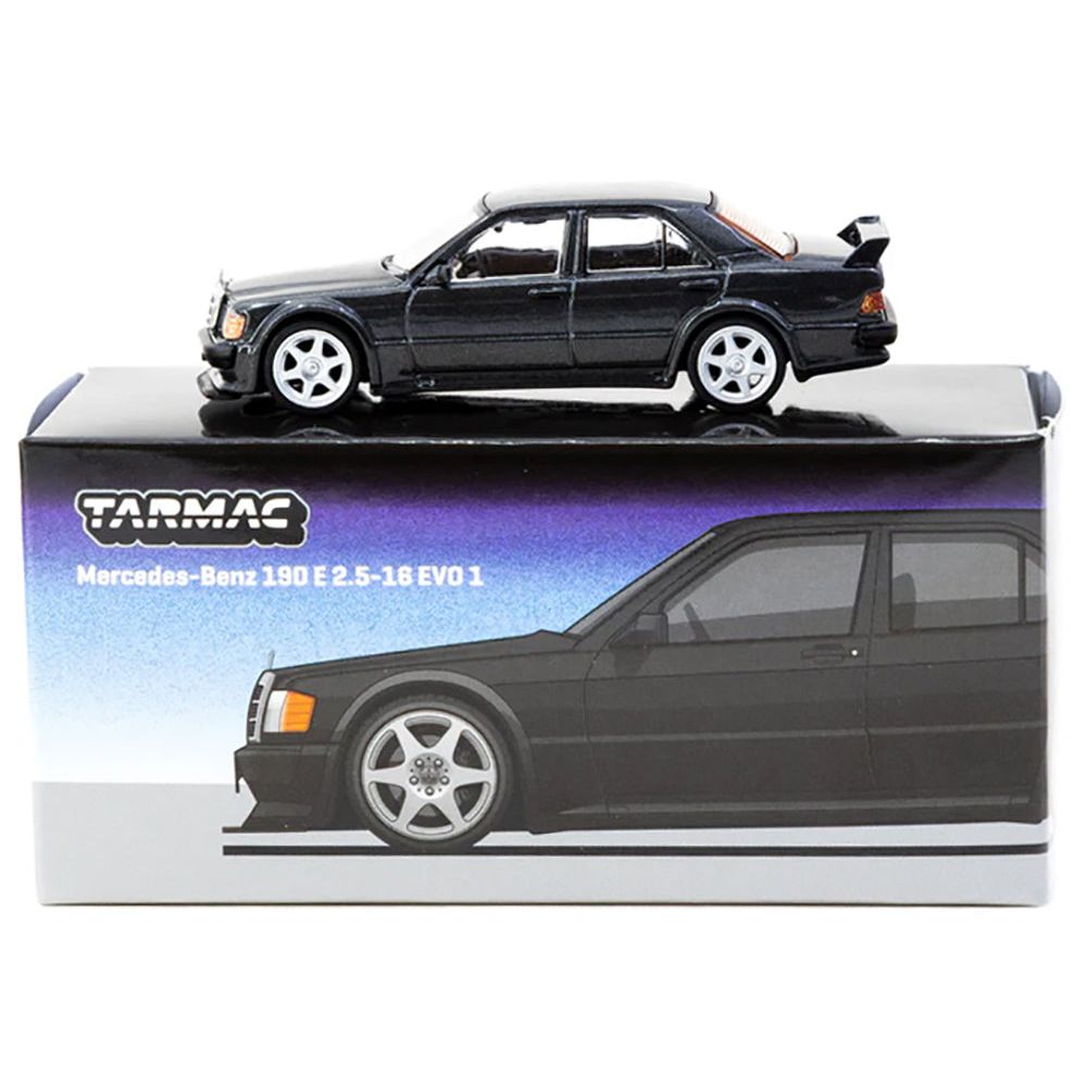 Mercedes-Benz 190 E 2.5-16 EVO 1 Blue-Black Metallic "Global64" Series 1/64 Diecast Model by Tarmac Works-Tarmac Works-ModelCars.com