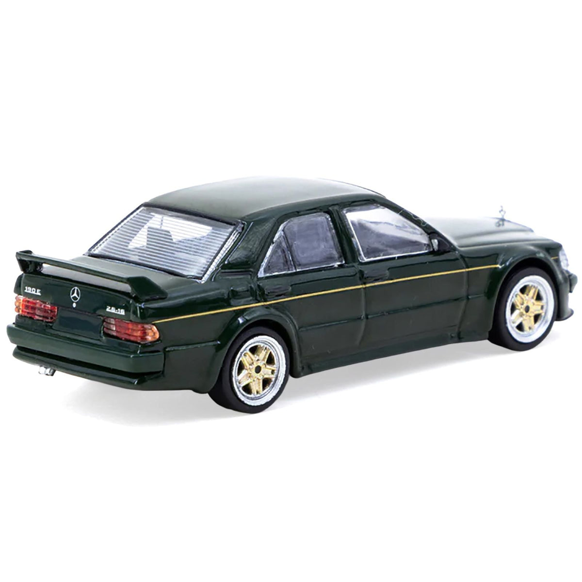 Mercedes-Benz 190 E 2.5-16 EVO 1 "Toyo Tires" Dark Green "Global64" Series 1/64 Diecast Model by Tarmac Works-Tarmac Works-ModelCars.com