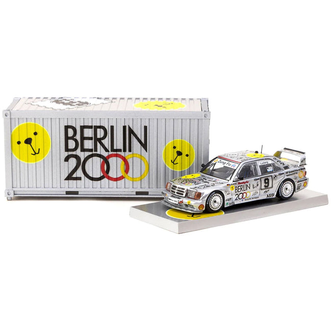 Mercedes - Benz 190 E 2.5 - 16 Evolution II 9 Klaus Ludwig "Macau Guia Race" (1992) with Container Display Case "Hobby64" Series 1/64 Diecast Model Car by Tarmac Works - Tarmac Works - ModelCars.com