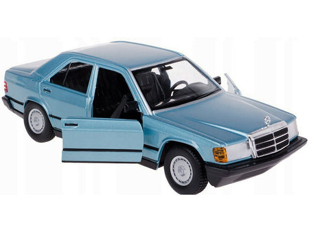 Mercedes-Benz 190 E 2.6 Blue Metallic 1/24 Diecast Model Car by Bburago-Bburago-ModelCars.com