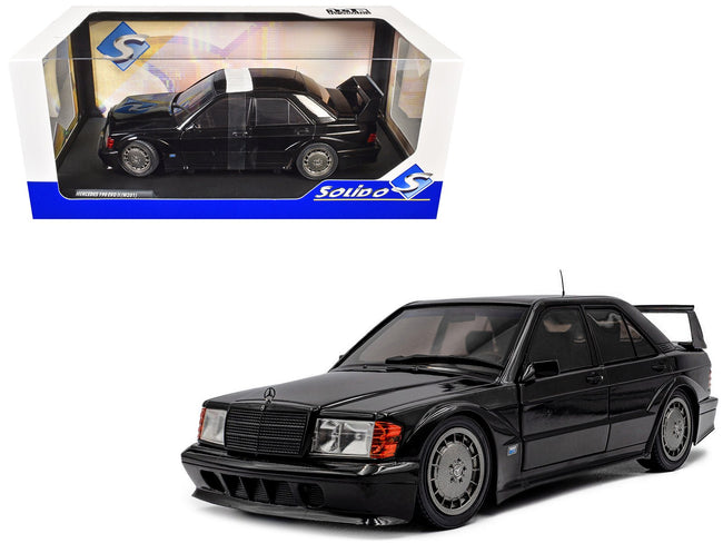 Mercedes Benz 190 Evolution II (W201) "Solido Works" Black 1/18 Diecast Model Car by Solido-Solido-ModelCars.com