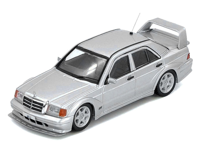 Mercedes-Benz 190E 2.5-16 Evolution II Silver Metallic 1/64 Diecast Model Car by Inno Models-Inno Models-ModelCars.com