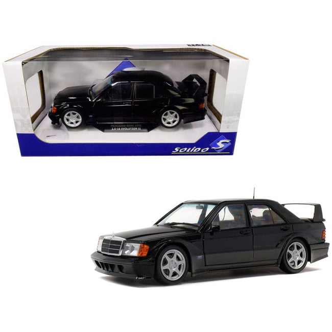 Mercedes Benz 190E Evolution II Black 1/18 Diecast Model Car by Solido - Solido - ModelCars.com