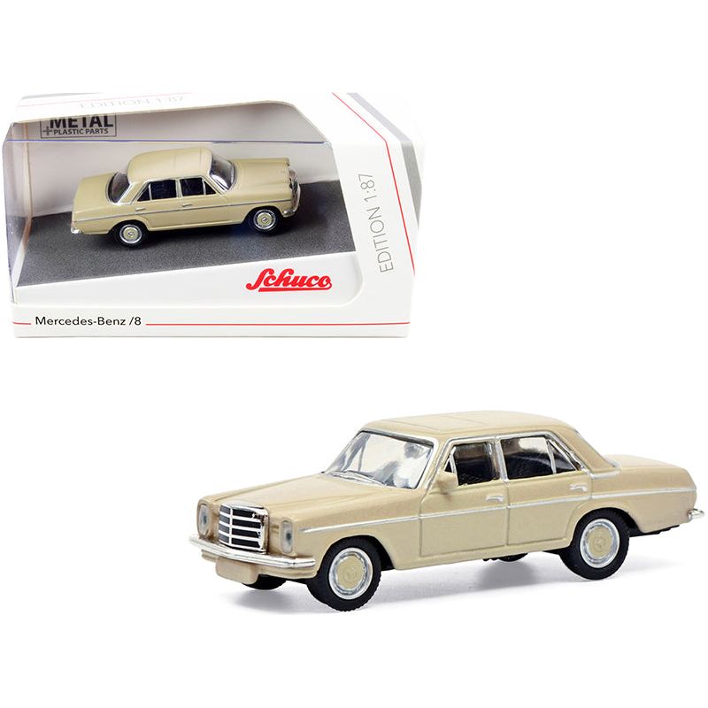 Mercedes Benz 8 Beige 1/87 (HO) Diecast Model Car by Schuco-Schuco-ModelCars.com