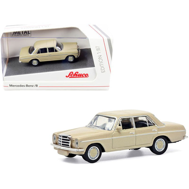 Mercedes Benz 8 Beige 1/87 (HO) Diecast Model Car by Schuco-Schuco-ModelCars.com