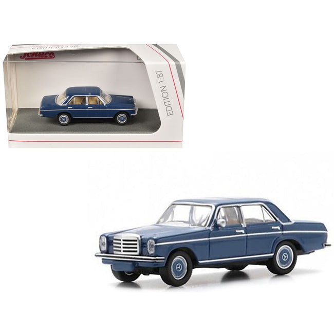 Mercedes-Benz /8 (W114) Sedan Blue 1/87 (HO) Diecast Model Car by Schuco-Schuco-ModelCars.com