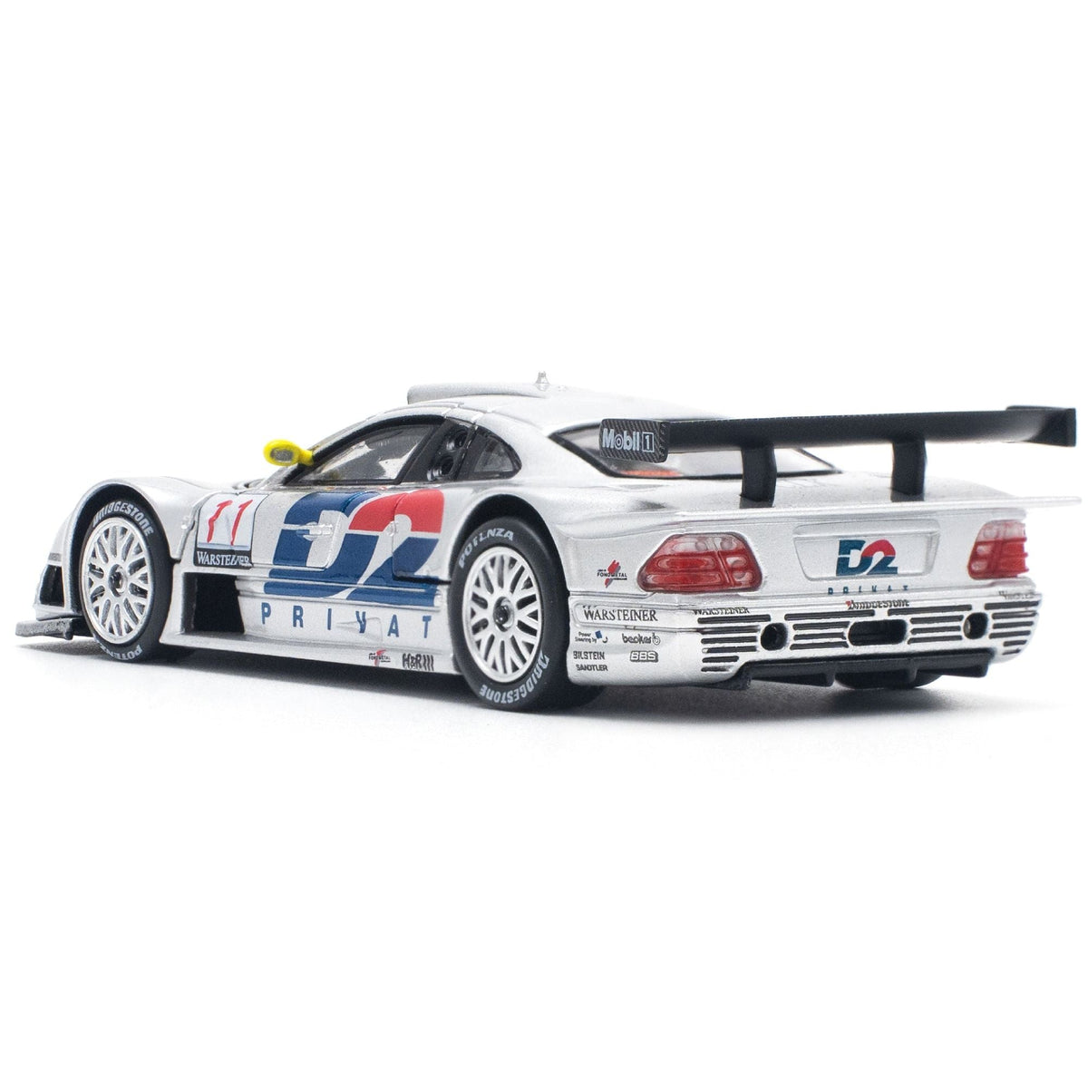 Mercedes-Benz CLK GTR #11 "D2 Privat" "FIA GT Championship" (1997) 1/64 Diecast Model Car by Pop Race-Pop Race-ModelCars.com