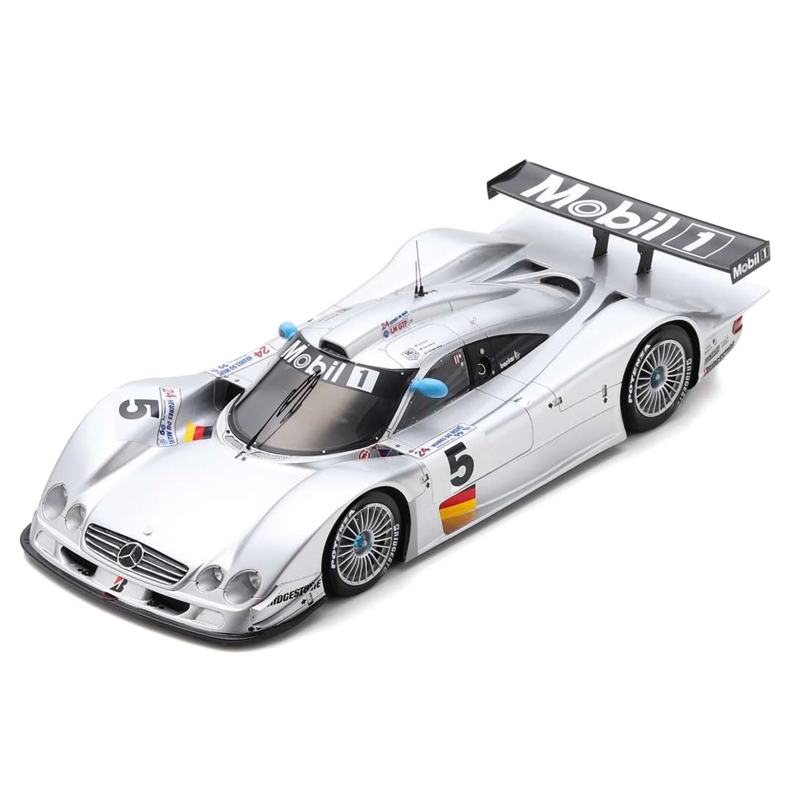 Mercedes - Benz CLR 5 Christophe Bouchut - Nick Heidfeld - Peter Dumbreck "AMG - Mercedes" "24 Hours of Le Mans" (1999) and Acrylic Display Case 1/18 Model Car by Spark - Spark - ModelCars.com