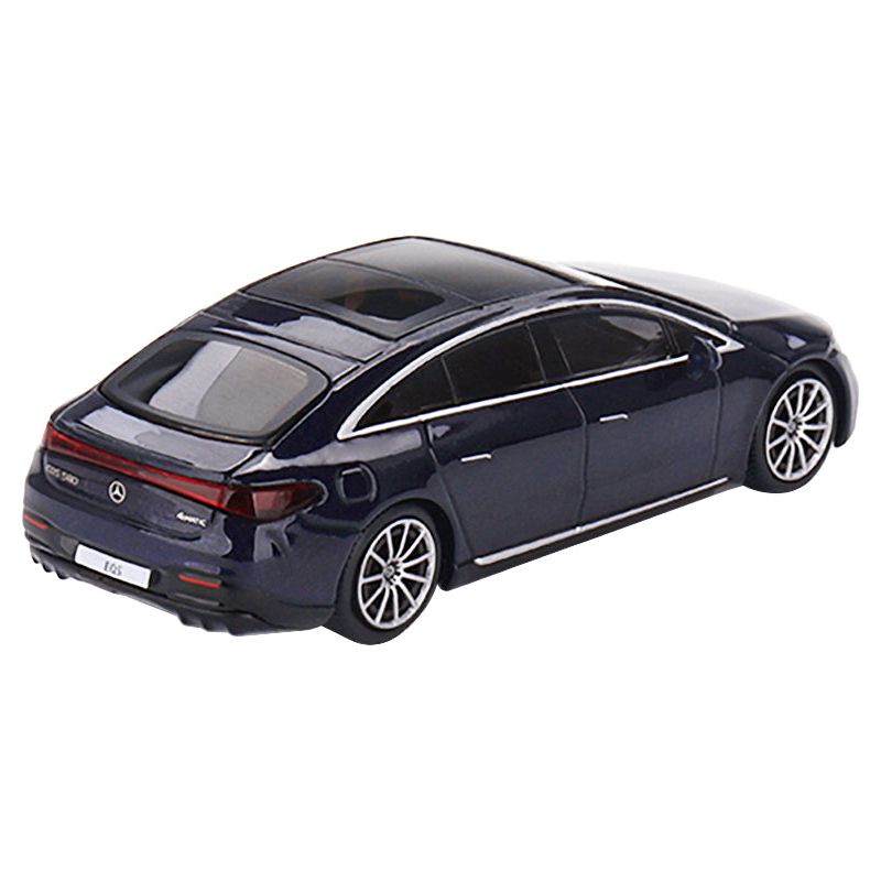 Mercedes - Benz EQS 580 4MATIC Nautical Blue Metallic Limited Edition to 2400 pieces Worldwide 1/64 Diecast Model Car by True Scale Miniatures - True Scale Miniatures - ModelCars.com