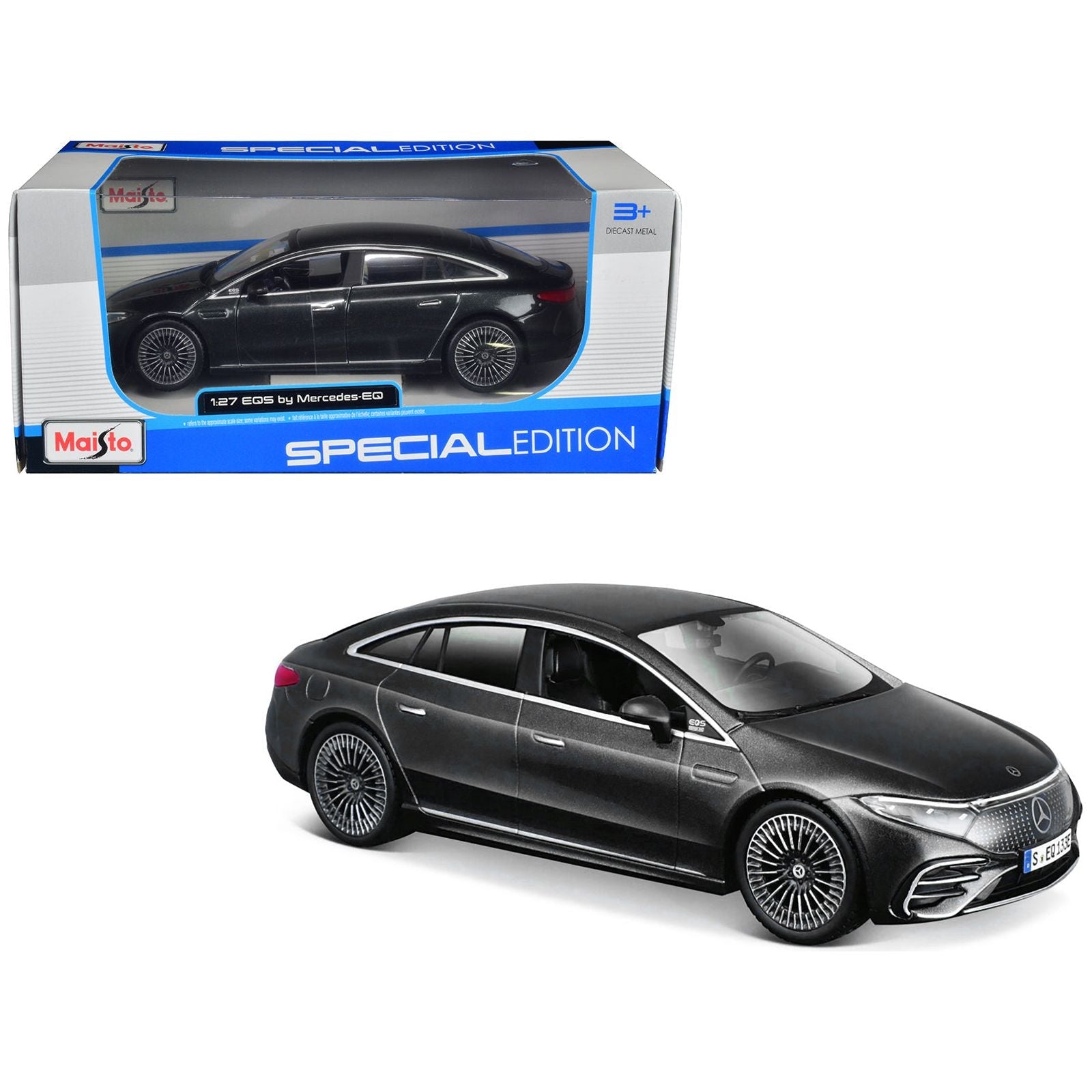 Mercedes - Benz EQS Gray Metallic "Special Edition" Series 1/27 Diecast Model Car by Maisto - Maisto - ModelCars.com