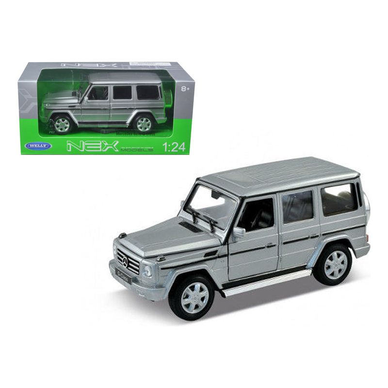 Mercedes Benz G Class Wagon Silver 1/24 - 1/27 Diecast Model Car by Welly - Welly - ModelCars.com