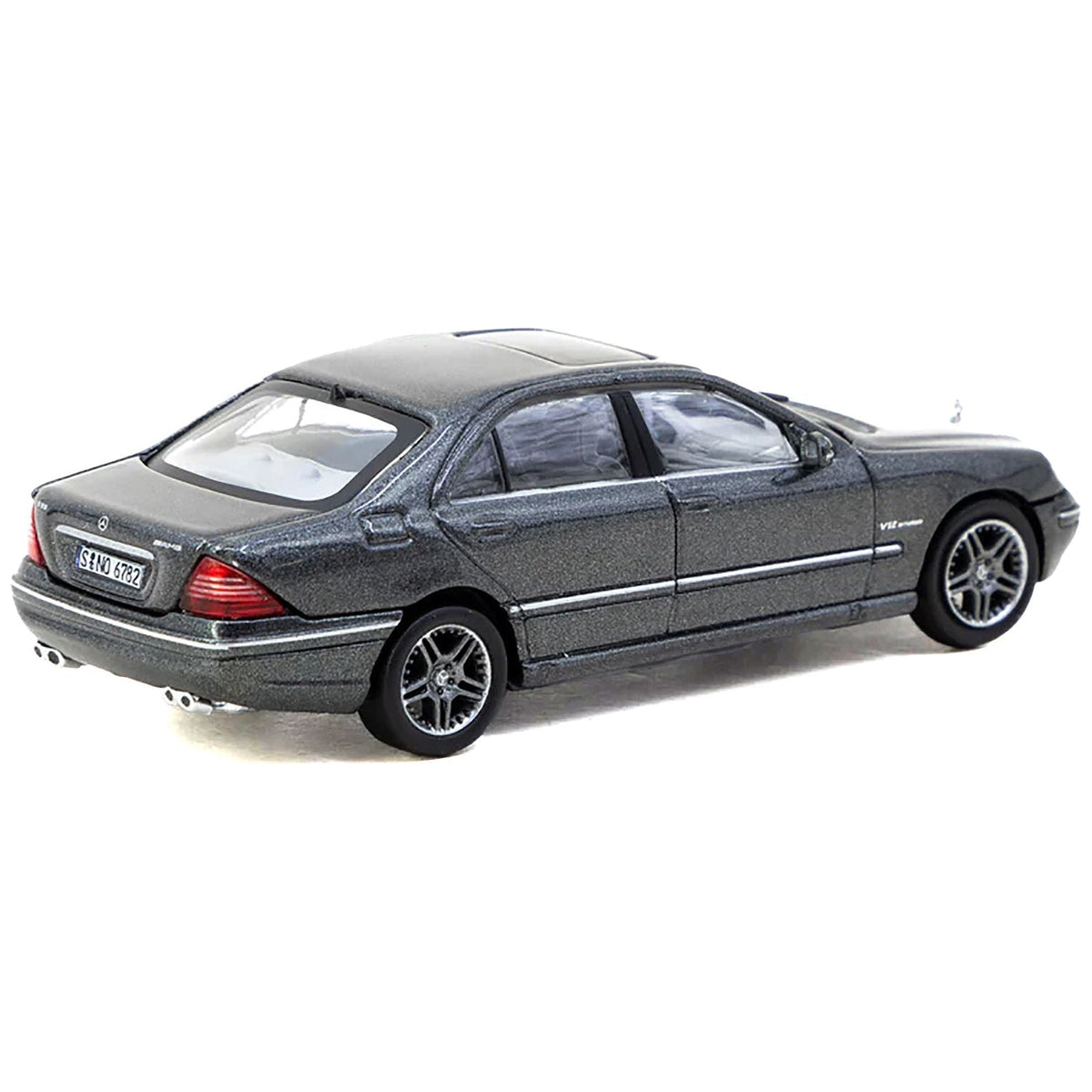 Mercedes-Benz S 65 AMG Tectite Gray Metallic "Global64" Series 1/64 Diecast Model by Tarmac Works-Tarmac Works-ModelCars.com